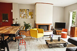 salon maison rénovée ramonville