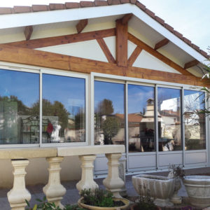 Terrasse fermée pour faire un salon d’hiver