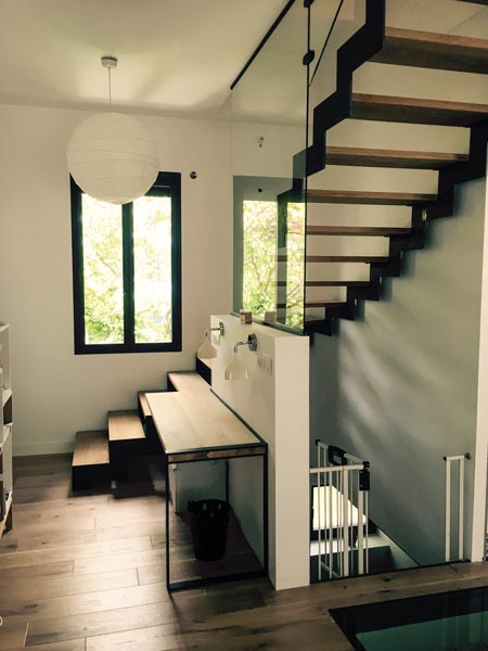 escalier design bois contigiani colomiers