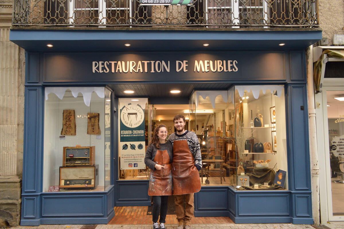 atelier quatre mains alexandre annaelle revel toulouse artisans meubles