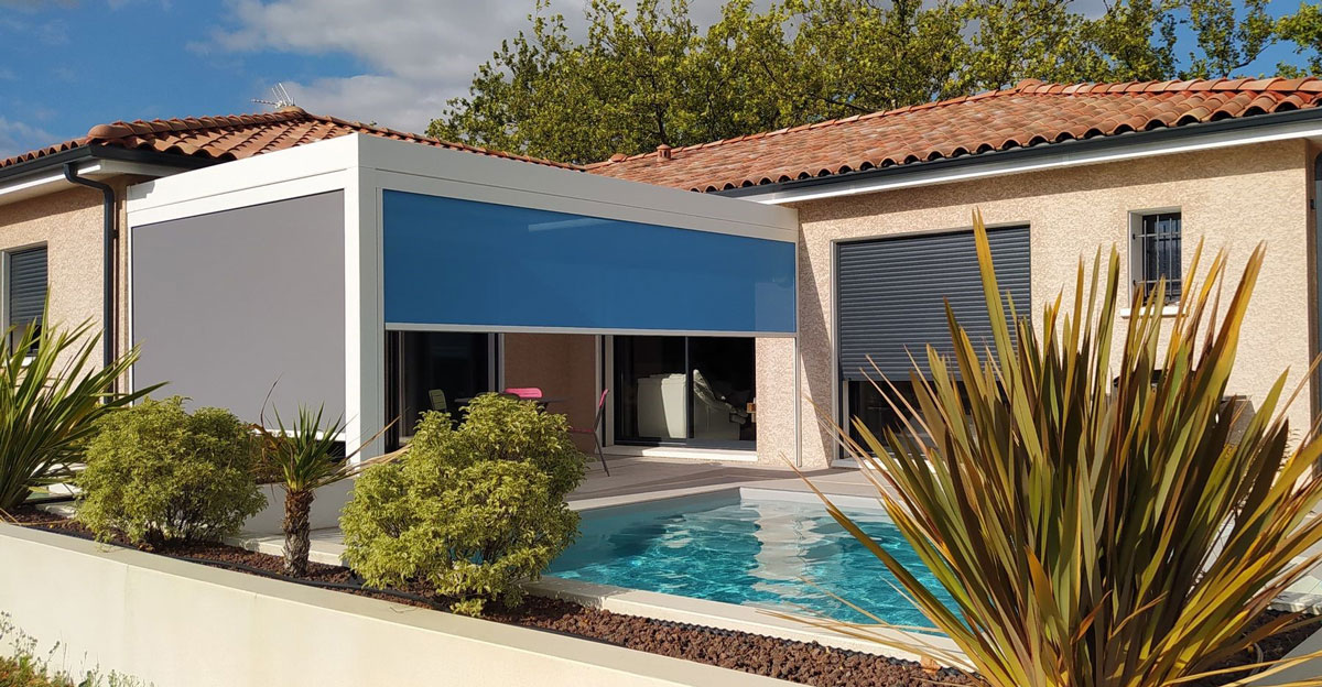 piscine pergola Toulouse été
