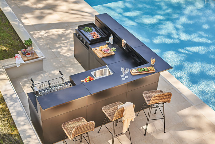 barbecue cuisine d'exterieur plancha